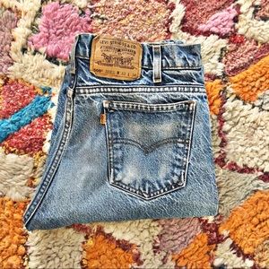 Vintage Levi’s 505 Orange Tab High Waisted Jeans